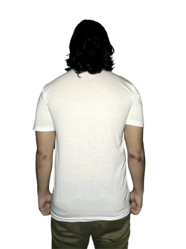 White Graphic T-Shirt - Comfortable Cotton Blend Casual Wear - Image 6