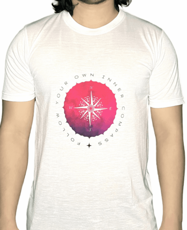 White Graphic T-Shirt - Comfortable Cotton Blend Casual Wear - Image 2