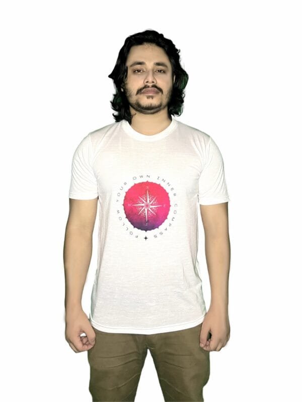 White Graphic T-Shirt - Comfortable Cotton Blend Casual Wear