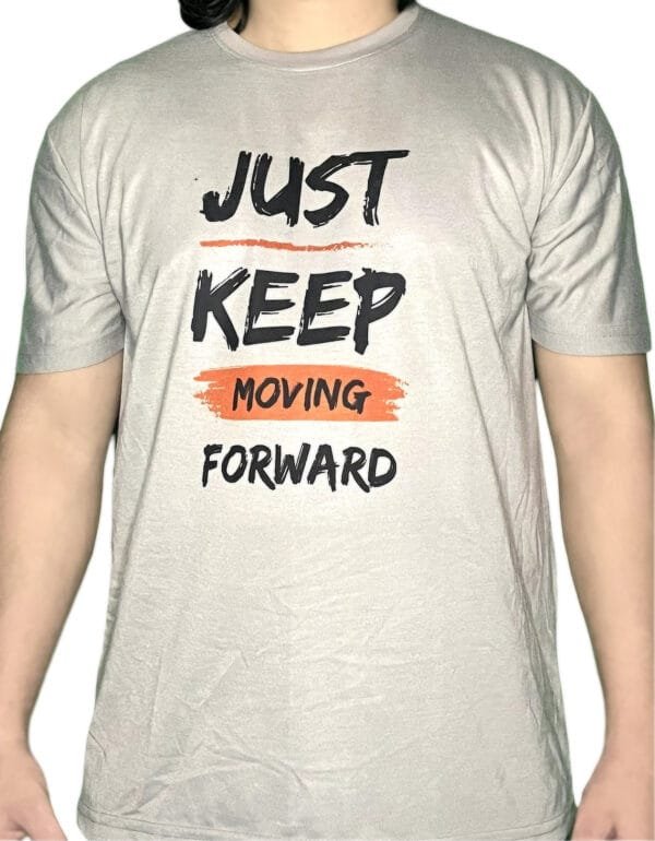 Zyren Men's Round Neck Graphic T-Shirt - Just Keep Moving Forward - Image 2