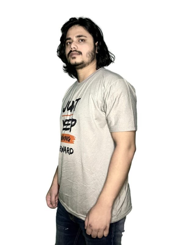 Zyren Men's Round Neck Graphic T-Shirt - Just Keep Moving Forward - Image 5