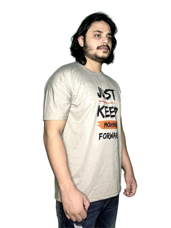 Zyren Men's Round Neck Graphic T-Shirt - Just Keep Moving Forward - Image 6