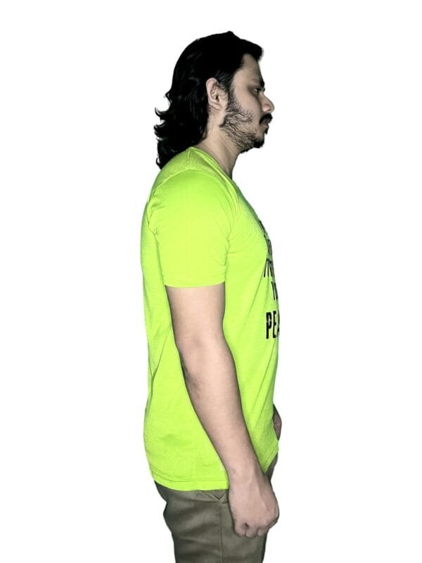 Zyren Bright Neon Tee with Motivational 'Protect Your Peace' Message - Image 5